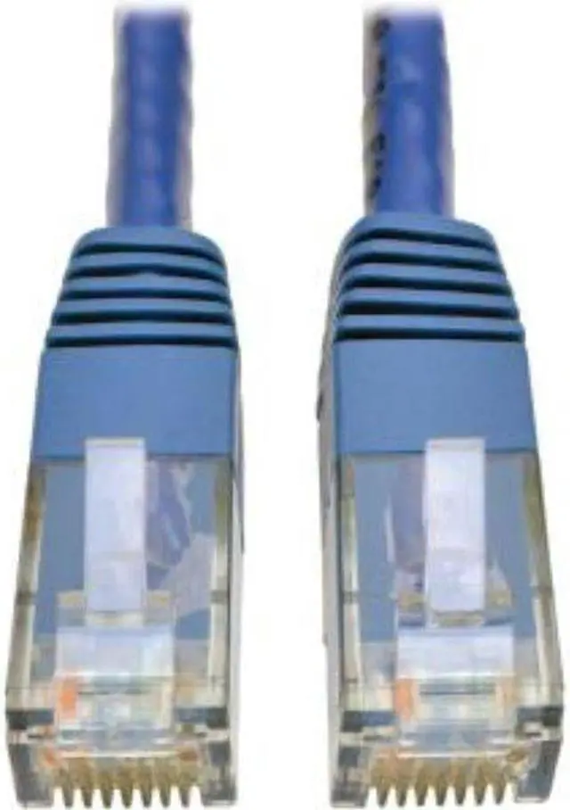 Alt view image 4 of 12 - TRIPP LITE N200-005-BL 5 ft. Cat 6 Blue Cat6 Gigabit Molded Patch Cable RJ45 M/M 550MHz 24 AWG Blue 5'
