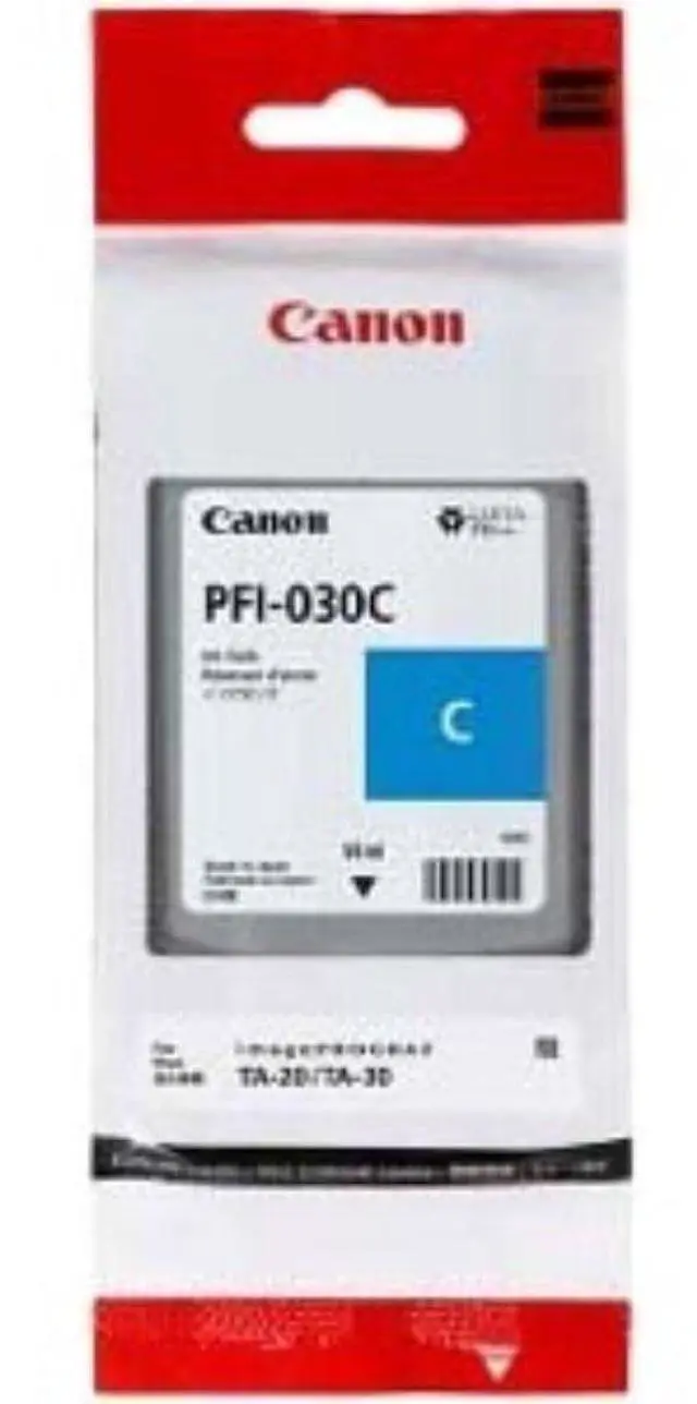 Alt view image 3 of 4 - Canon PFI-030 Pigment Cyan Ink Tank, 55ml #3490C001AA