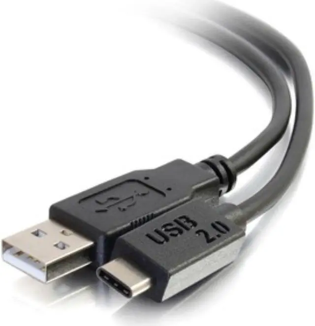 Alt view image 6 of 6 - C2G 28873 USB Cable - USB 2.0 USB-C to USB-A Cable M/M (12 Feet, 3.65 Meters) Thunderbolt 3, Tablet, Chromebook Pixel, Samsung Galaxy TabPro S, LG G6, Macbook
