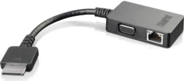 Alt view image 4 of 7 - Lenovo 4X90J31060 OneLink+ to VGA/RJ45 Adapter