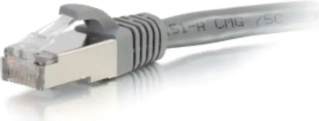 Alt view image 4 of 5 - C2G 00788 25ft Cat6 Snagless Shielded (STP) Network Patch Cable - Gray - Category 6 for Network Device - RJ-45 Male - RJ-45 Male - Shielded - 25ft - Gray