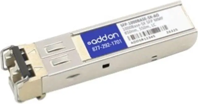 Alt view image 3 of 14 - AddOn MSA Compliant 1000Base-SX SFP Transceiver - SFP (mini-GBIC) transceiv