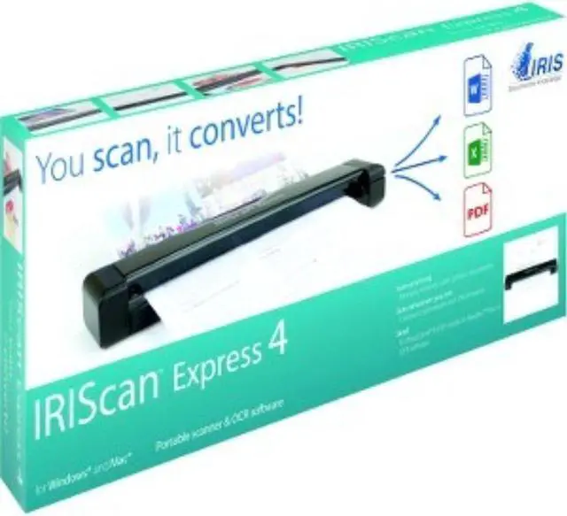 Alt view image 4 of 5 - IRIS - 458511 - IRIS Iriscan Express 4-Usb Portable Scanner That Scans Anything - 8 ppm (Mono) - 8 ppm (Color) - USB