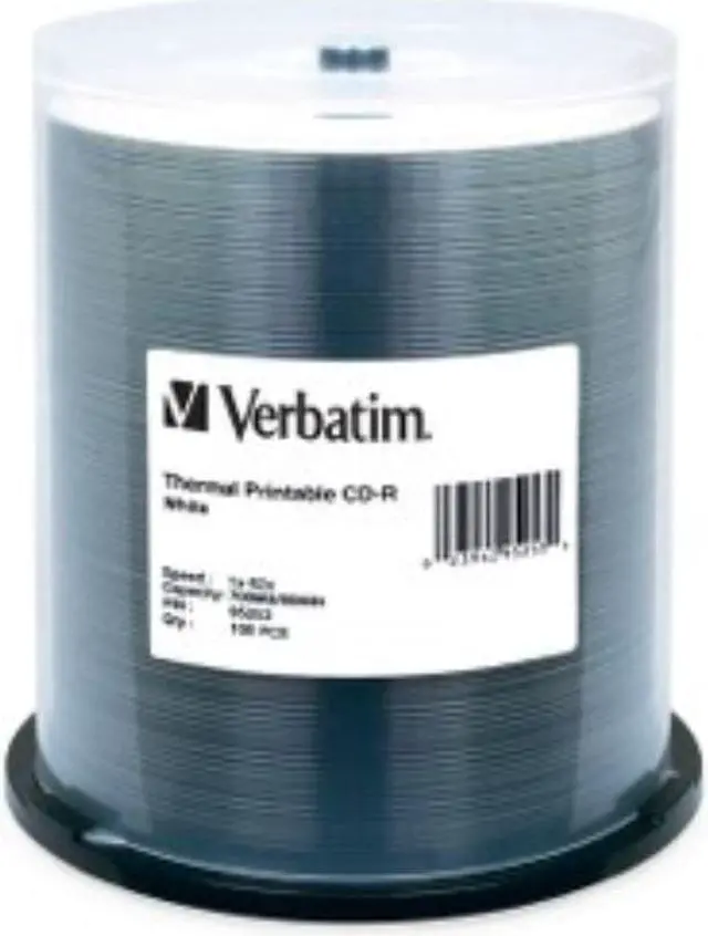 Alt view image 3 of 8 - Verbatim Disc,Cdr 52,100pk Spdl,Wh 95253