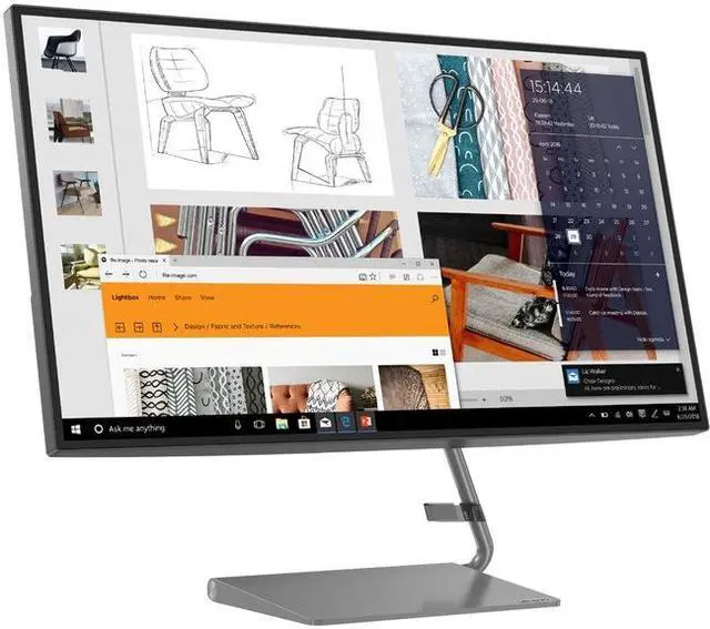 Alt view image 7 of 20 - Lenovo 27 inch QHD Monitor - Q27h-10, 27 inch" IPS