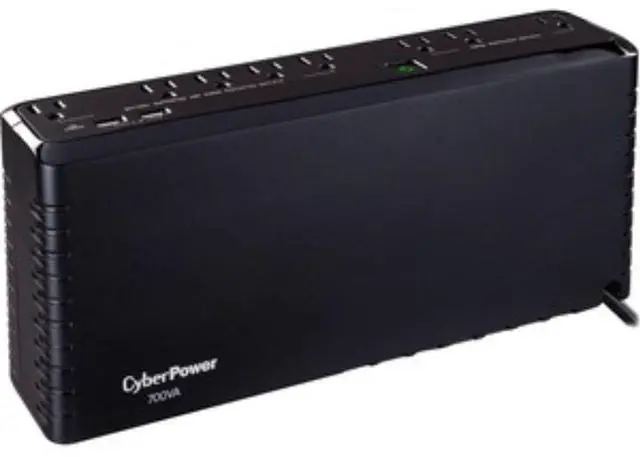 Main image of CYBERPOWER SYSTEMS (USA), INC. SL700U STANDBY, 8 X NEMA 5-15R, NEMA 5-15P W/5 FT CORD, USB CHARGE PORTS, 3YR WTY