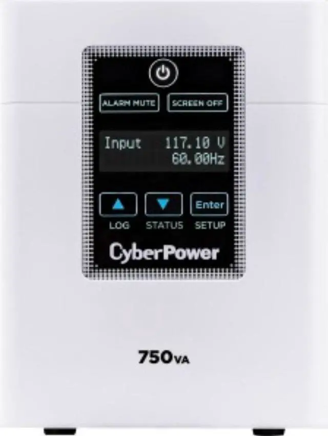Alt view image 6 of 6 - CyberPower Medical Grade M750L 750VA/600W 120V 6 Outlet Tower UPS
