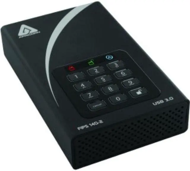 Alt view image 14 of 19 - Apricorn Aegis Padlock Dt Fips Adt-3Pl256f-12Tb 12 Tb Desktop Hard Drive - External - Black - Taa Compliant