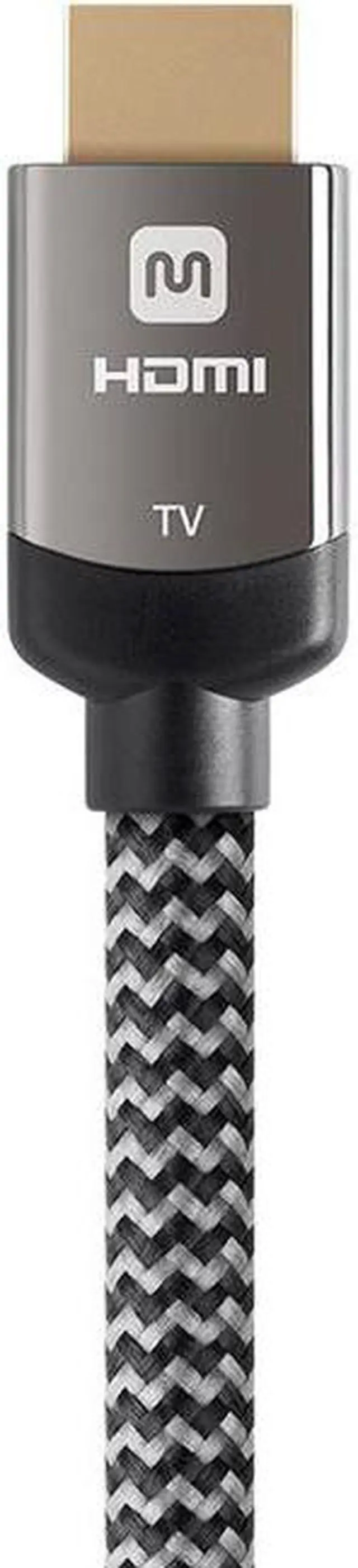 Alt view image 7 of 17 - Monoprice HDMI Cable - 30 Feet - Gray | High Speed, Active Chipset, 4K@60Hz, 18Gbps, HDR, 28AWG, YUV, 4:4:4, CL3 - Luxe Series