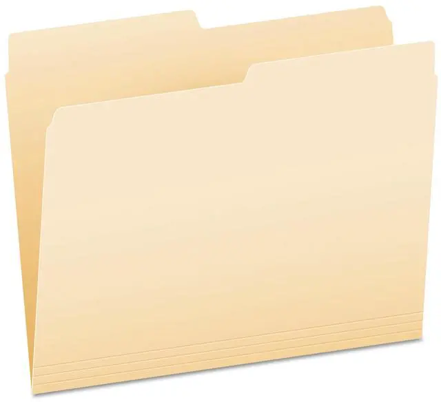 Alt view image 3 of 11 - Pendaflex Essentials File Folders 1/2 Cut Top Tab Letter Manila 100/Box 75212