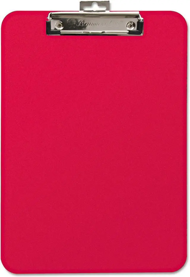 Alt view image 11 of 11 - Baumgartens Unbreakable Recycled Clipboard 1/4" Capacity 8 1/2 x 11 Red 61622