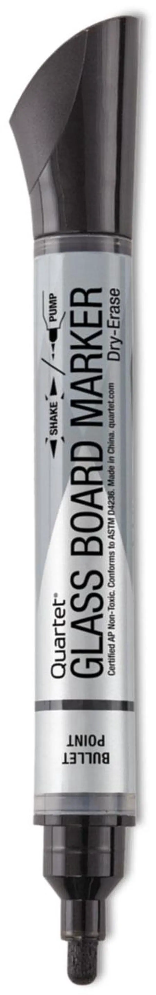 Alt view image 16 of 20 - Premium Glass Board Dry Erase Marker, Bullet Tip, Black, Dozen 79553