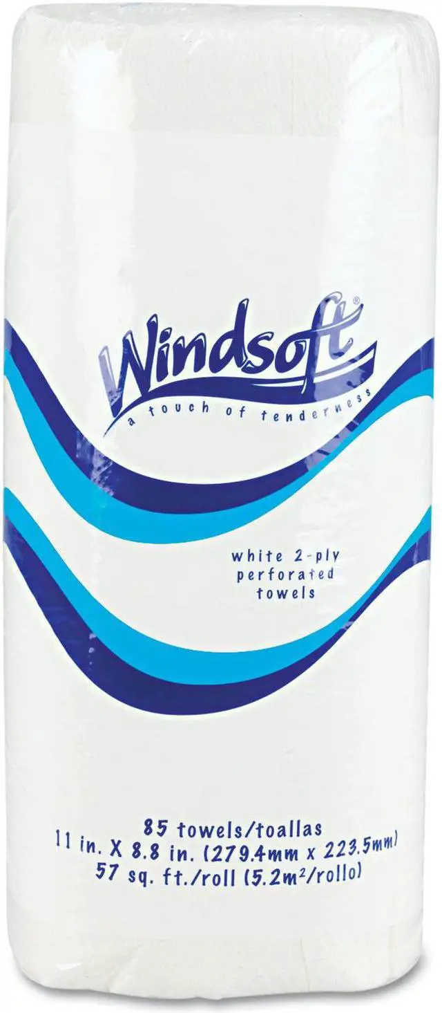 Alt view image 4 of 14 - Windsoft 1220-85RL Perforated Paper Towel Rolls- 11 x 8 4/5- White- 84/Roll