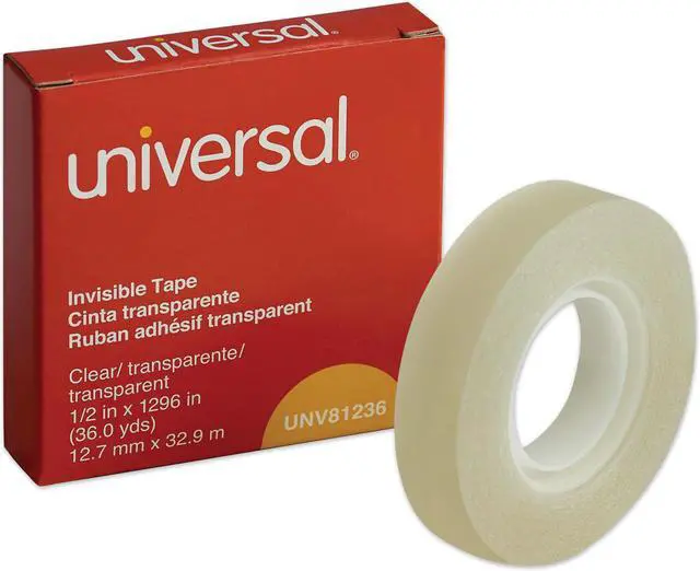 Alt view image 2 of 10 - Invisible Tape, 1/2" x 1296", 1" Core, Clear