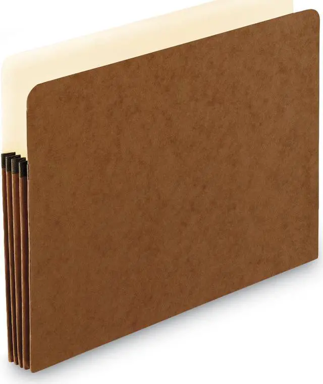 Alt view image 2 of 13 - Pendaflex Standard Expanding File Pockets Manila Straight Cut 1 Pocket Letter Redrope 1524EOX