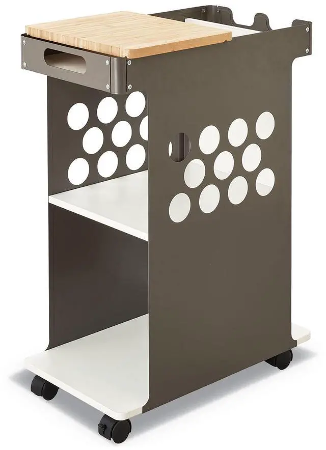 Alt view image 6 of 11 - Safco 5209WH Mini Rolling Storage Cart, White