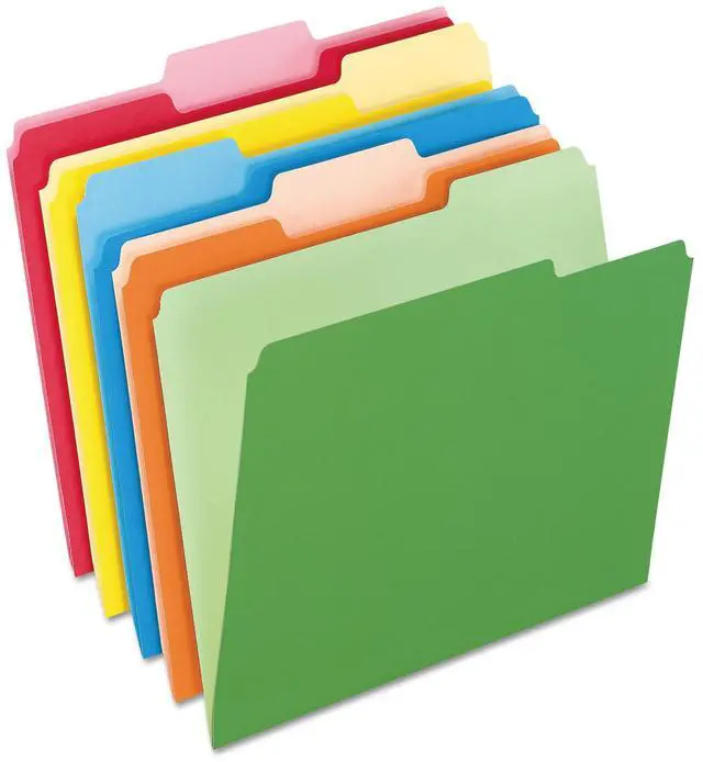 Alt view image 2 of 9 - Pendaflex Colored File Folders 1/3 Cut Top Tab Letter Assorted Colors 100/Box 15213ASST