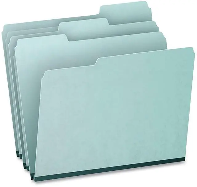 Alt view image 3 of 4 - Pendaflex Pressboard Expanding File Folders 1/3 Cut Top Tab Letter Blue 25/Box 9200T13