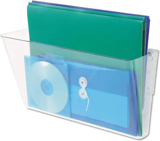 Alt view image 2 of 10 - Universal Add-on Pocket for Wall File Letter Clear 53692