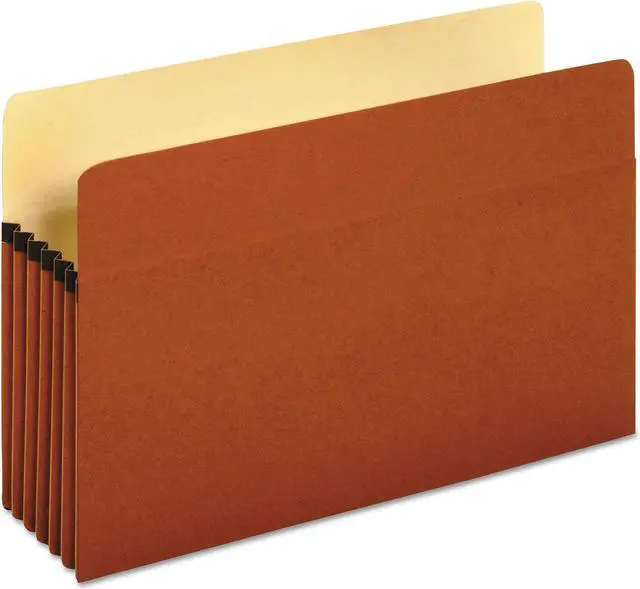 Alt view image 2 of 8 - UNIVERSAL 5 1/4 Inch Expansion File Pockets Straight Legal Redrope/Manila 10/Box