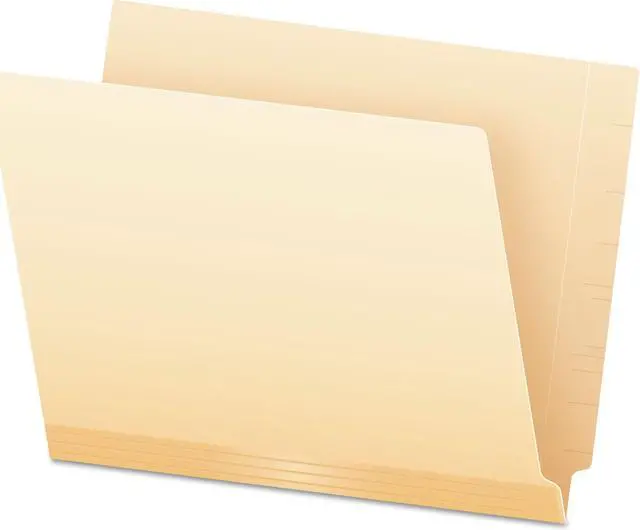 Alt view image 2 of 10 - Pendaflex Laminate Spine Shelf File Folder Straight Tab 11 pt Manila Letter 100