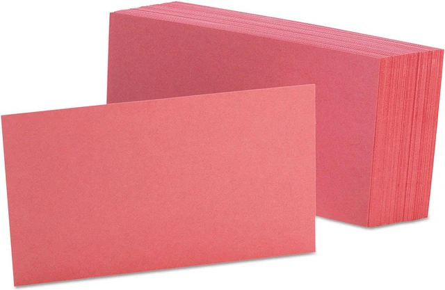 Alt view image 3 of 4 - Oxford Unruled Index Cards 3 x 5 Cherry 100/Pack 7320CHE