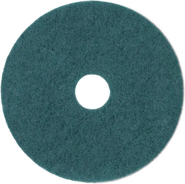 Alt view image 3 of 4 - Boardwalk Heavy-Duty Scrubbing Floor Pads 20" Diameter Green 5/Carton BWK4020GRE