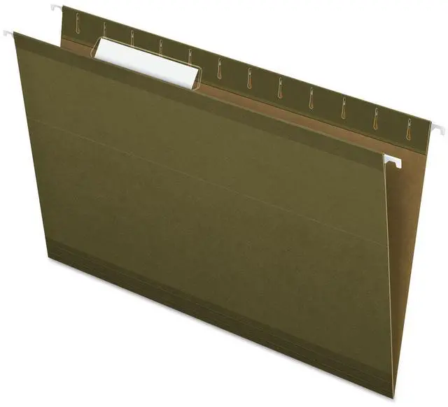 Alt view image 2 of 12 - Pendaflex X-Ray Hanging File Folders 1/3 Tab Legal Standard Green 25/Box 415313