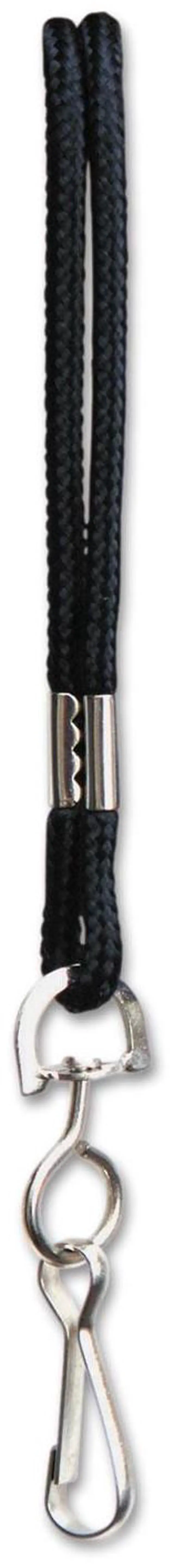 Alt view image 9 of 14 - Baumgartens Standard Lanyard With Hook 36" L Nylon Black 68909
