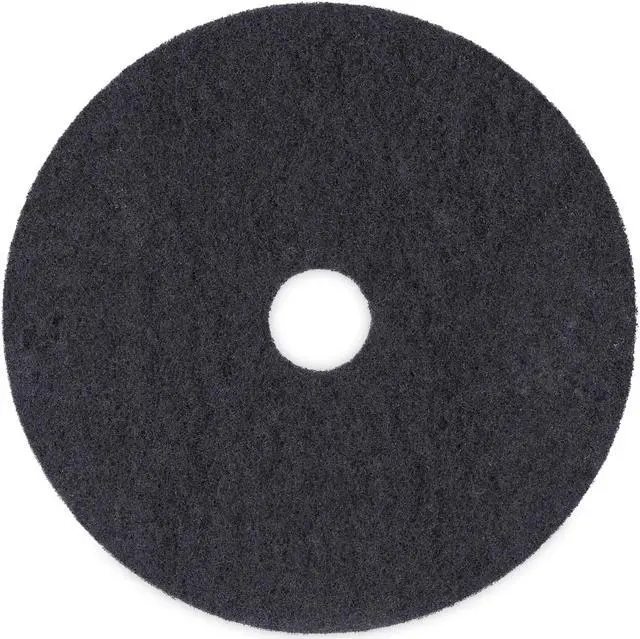 Main image of Boardwalk Stripping Floor Pads 20" Diameter Black 5/Carton BWK4020BLA