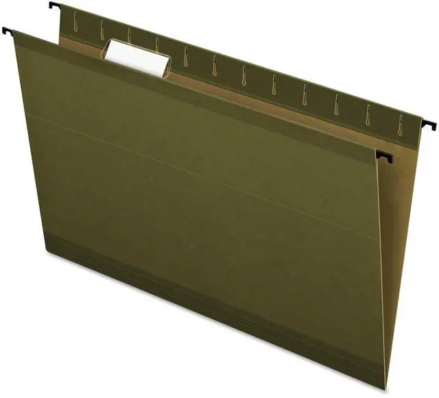 Alt view image 2 of 9 - Pendaflex 615315 Poly Laminate Hanging Folders, Legal, Green, 20/Box, 1 Box