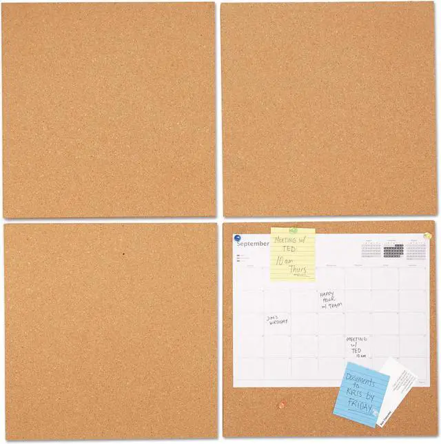 Alt view image 8 of 11 - Universal Cork Tile Panels - UNV43404