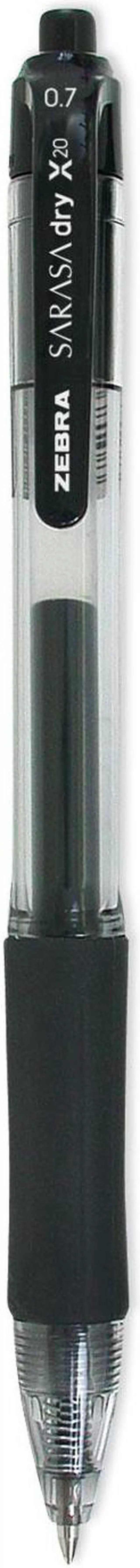 Alt view image 7 of 13 - Zebra Sarasa Retractable Gel Pen Black Ink Medium Dozen 46810