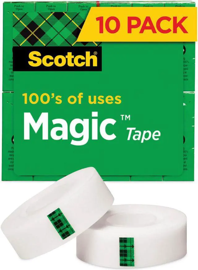 Alt view image 5 of 7 - Magic Tape Value Pack, 3/4" X 1000", 1" Core, 10/Pack