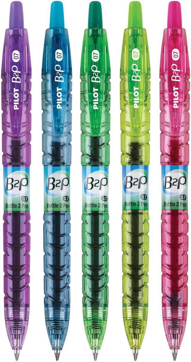 Alt view image 3 of 4 - Pilot B2P Bottle-2-Pen Colors Recycled Retractable Gel Ink Pen Assorted .7mm 5