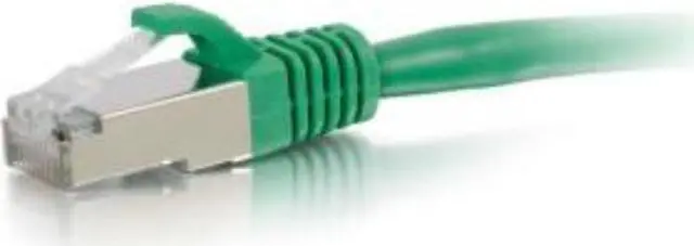 Alt view image 2 of 3 - C2G 00838 C2G 20ft Cat6 Snagless Shielded (STP) Network Patch Cable - Green - Category 6 for Network Device - Patch Cable - 20 ft - 1 x RJ-45 Male Network - 1 x RJ-45 Male Network - Gold Plated,