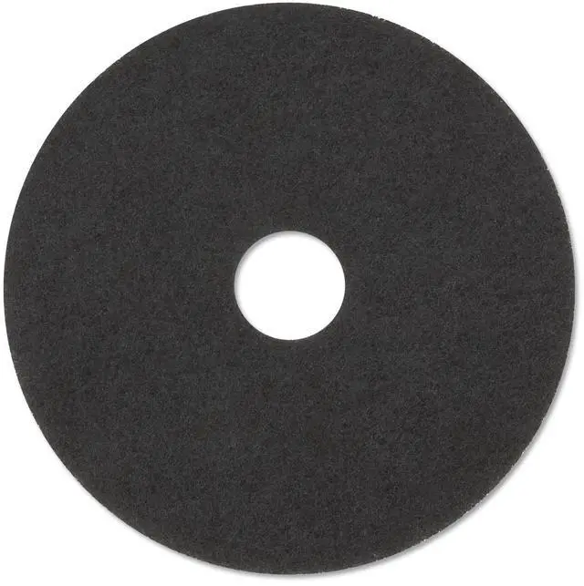 Main image of 3M Low-Speed Stripper Floor Pad 7200 14" Diameter Black 5/Carton
