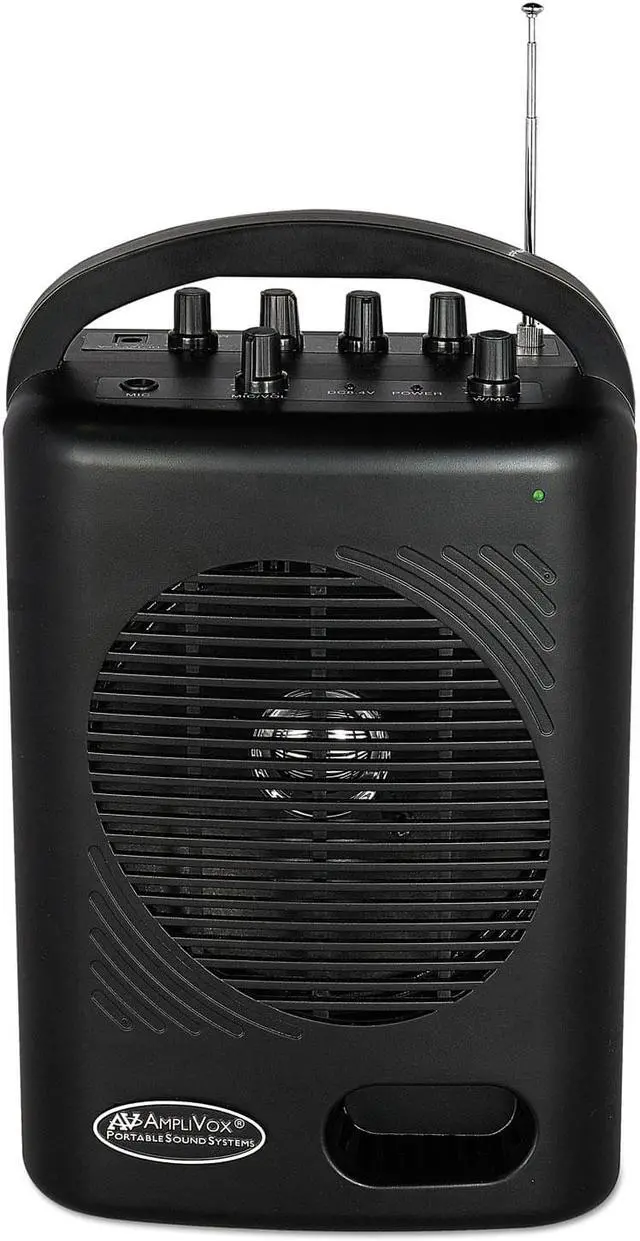 Alt view image 5 of 5 - AmpliVox - SWB245 - AmpliVox SWB245 Power Pod PA Media Package - 50 W Amplifier - Wireless Microphone - AC Adapter,