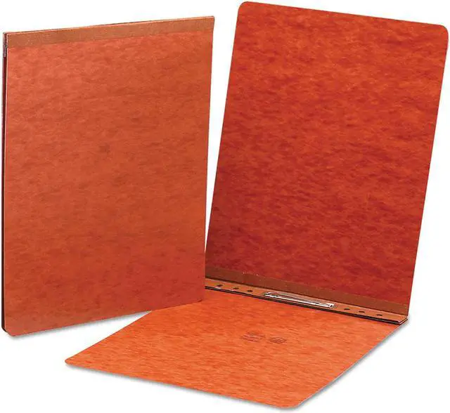 Alt view image 2 of 8 - Smead End Opening PressGuard Report Cover Prong Fastener Letter Red 81724