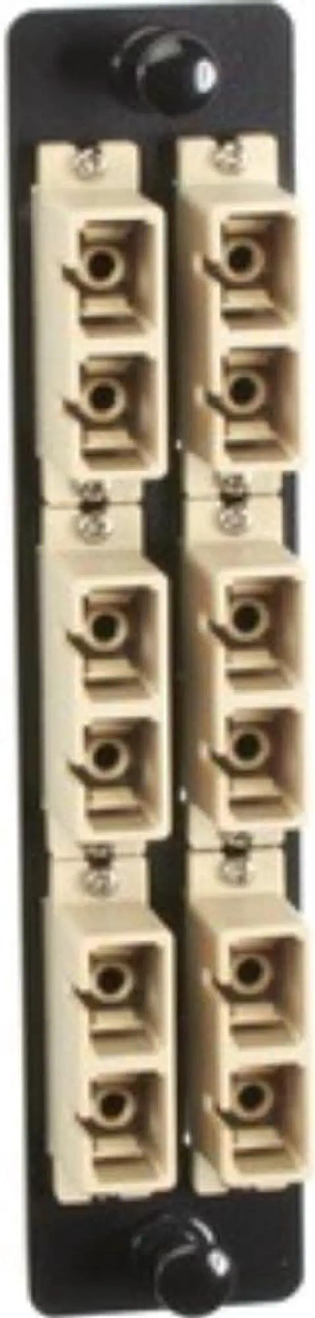 Alt view image 2 of 5 - Black Box High-Density Adapter Panel, Bronze Sleeves, (6) SC Duplex Pairs, Beige