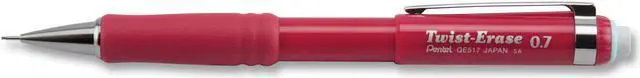 Alt view image 5 of 10 - Pentel Twist-Erase III Mechanical Pencil 0.7 mm Red Barrel QE517B