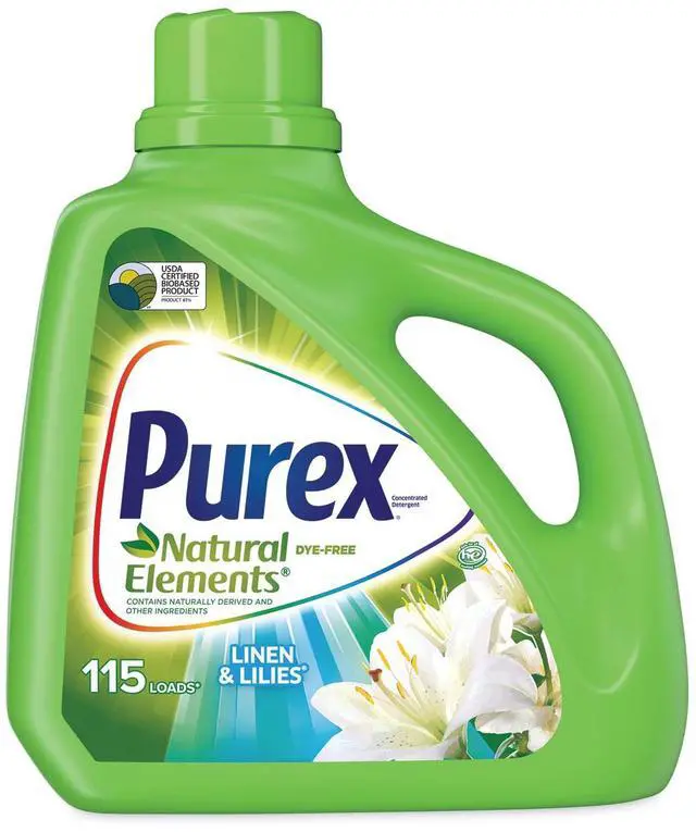Alt view image 2 of 9 - Purex Ultra Natural Elements HE Liquid Detergent Linen & Lilies 150 oz Bottle 01134EA