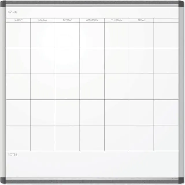 Alt view image 8 of 12 - PINIT Magnetic Dry Erase Calendar Board, 36 x 36 Inches, Silver Aluminum Frame UBR2902U0001