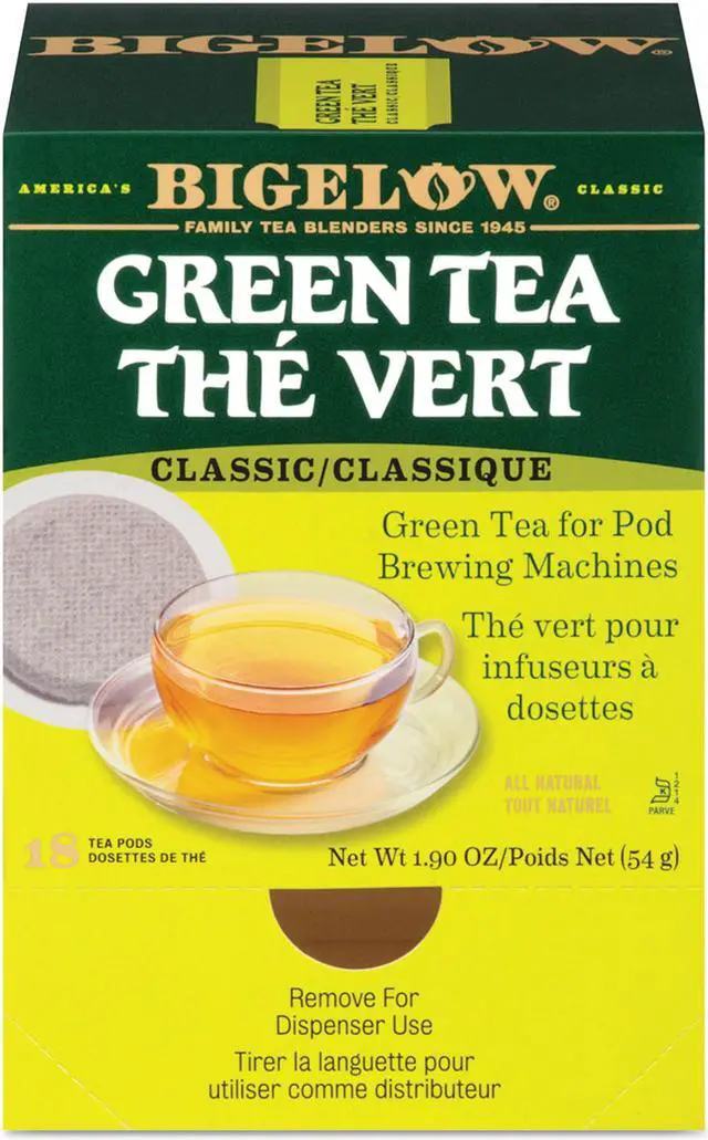 Alt view image 2 of 12 - Bigelow Green Tea Pods 1.90 oz 18/Box 007906