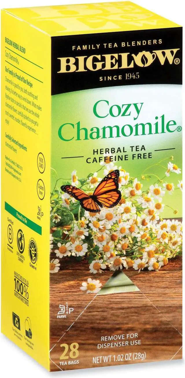 Alt view image 8 of 19 - Bigelow Single Flavor Tea, Cozy Chamomile, 28 Bags/Box 00401