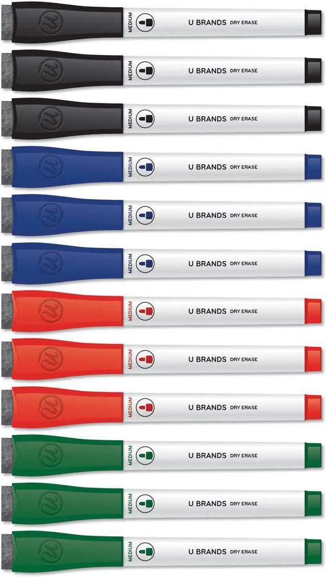 Alt view image 7 of 9 - Dry erase markers - ASSORTED 12 Count Medium UBR3980U0012