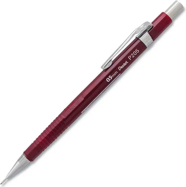 Alt view image 4 of 8 - Pentel Sharp Mechanical Drafting Pencil 0.5 mm Burgundy Barrel P205B
