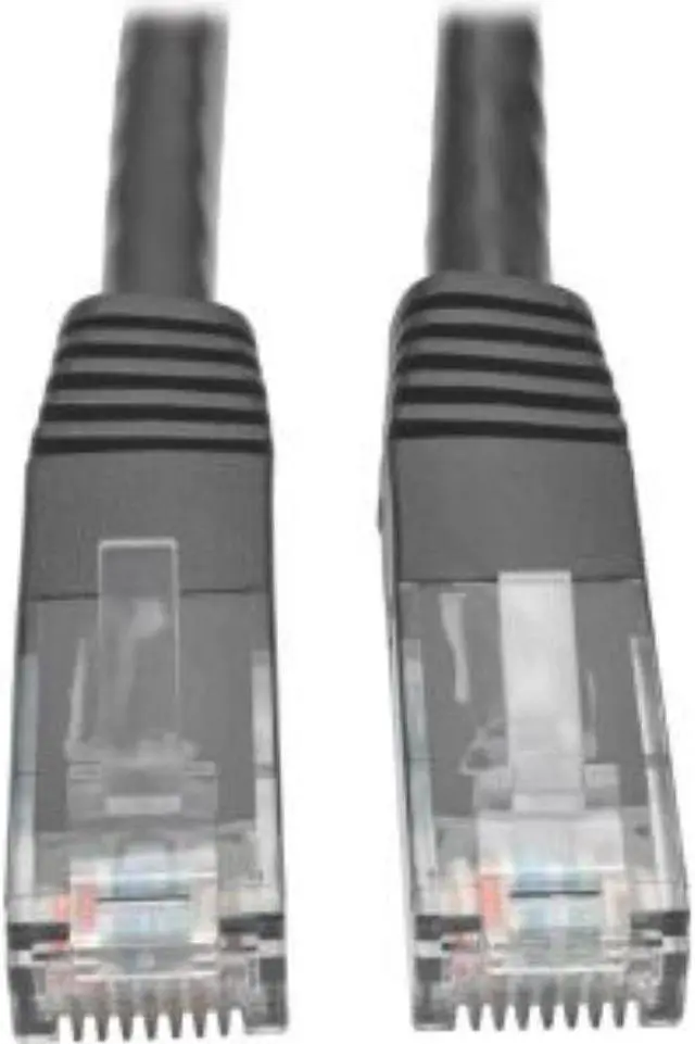 Alt view image 8 of 9 - Tripp Lite Cat6 Gigabit Molded Patch Cable, 20 ft. RJ45 (M/M), 550MHz 24 AWG Black 20' (N200-020-BK)