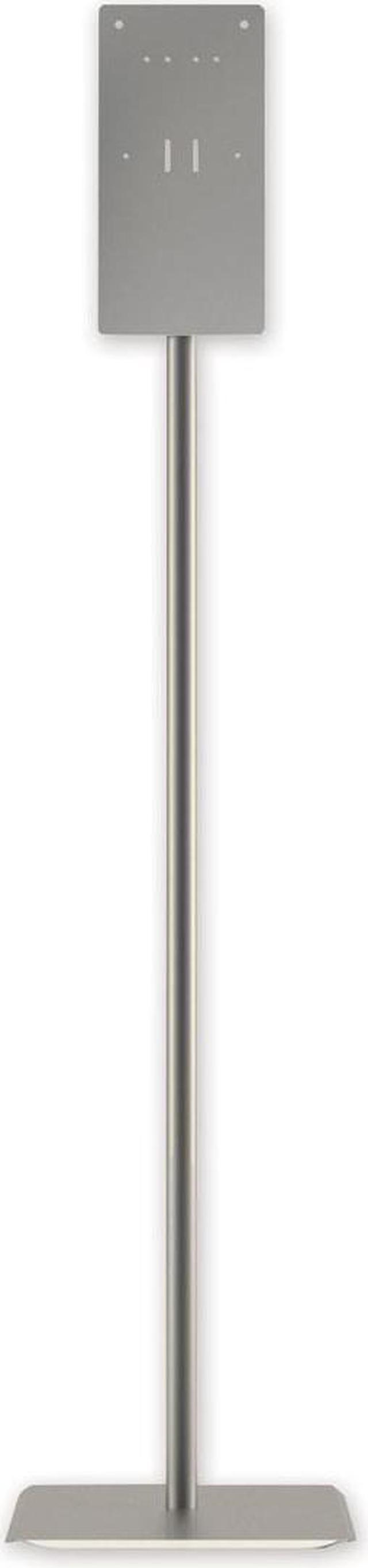 Hand Sanitizer Station Stand, 12 x 16 x 54, Silver
