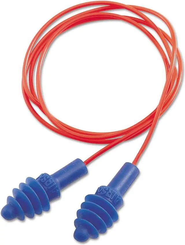 Alt view image 13 of 17 - HONEYWELL ENVIRONMENTAL Four Flanged Earplug Corded Red DPAS30R